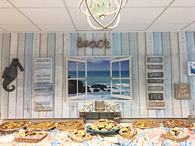 Beach cottage theme - teacher appreciation idea