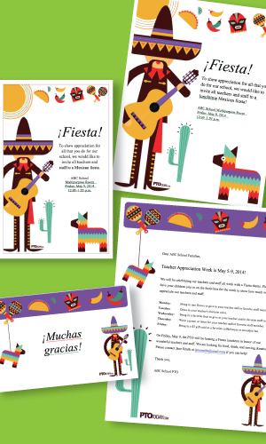 Teacher appreciation luncheon ideas and themes - fiesta