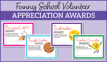 Funny School Volunteer Appreciation Awards (and Gift Ideas)