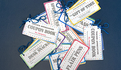 Shop This Idea! Teacher Appreciation Coupon Book (Free Printable)